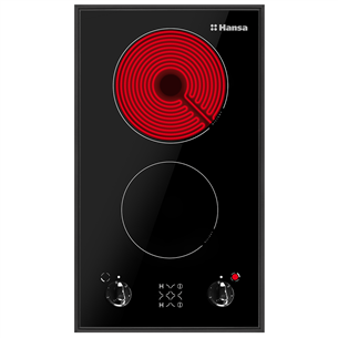 Hansa, width 30 cm, steel frame, black - Built-in Ceramic Hob Item - BHCS38120030