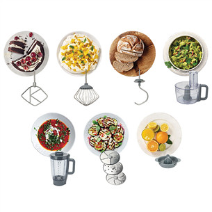 Kenwood Prospero+, 4.3 L/1.5 L, 1000 W, white/silver - Food processor Item - KHC29.H0WH