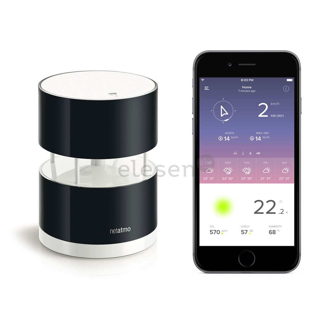 Netatmo, black - Wind Gauge Item - NWA01-WW
