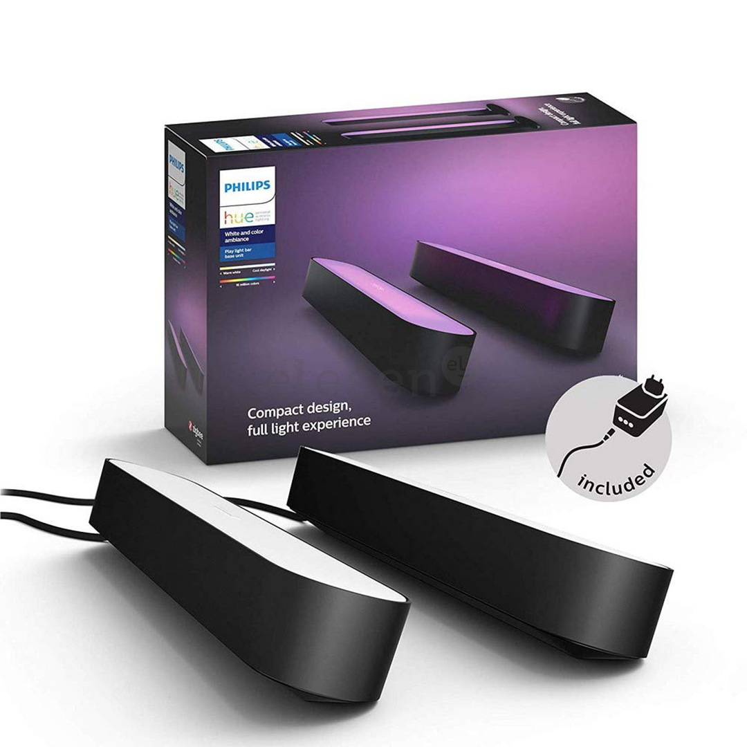 Philips Hue Play, White and Color Ambiance, 2 pcs, black - Smart Light Kit Item - 915005733901