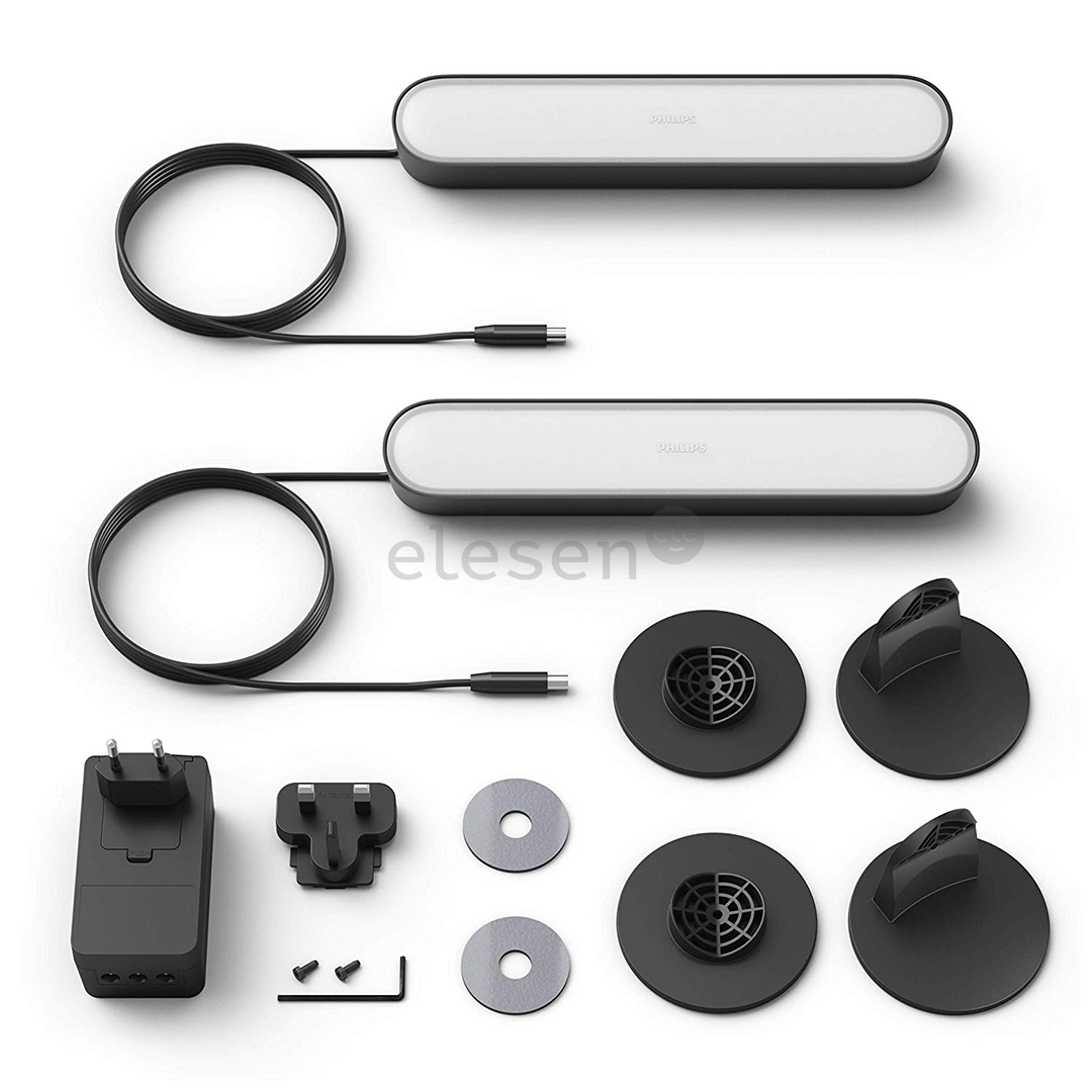 Philips Hue Play, White and Color Ambiance, 2 pcs, black - Smart Light Kit Item - 915005733901