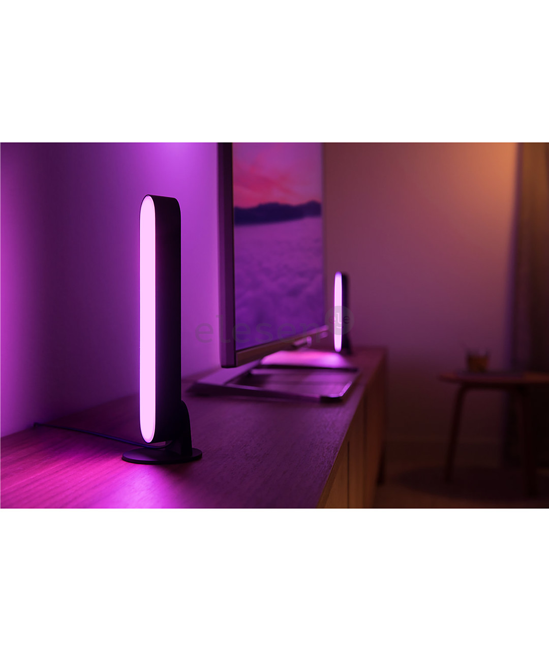Philips Hue Play, White and Color Ambiance, 2 vnt., juodas - Išmanusis apšvietimo rinkinys
