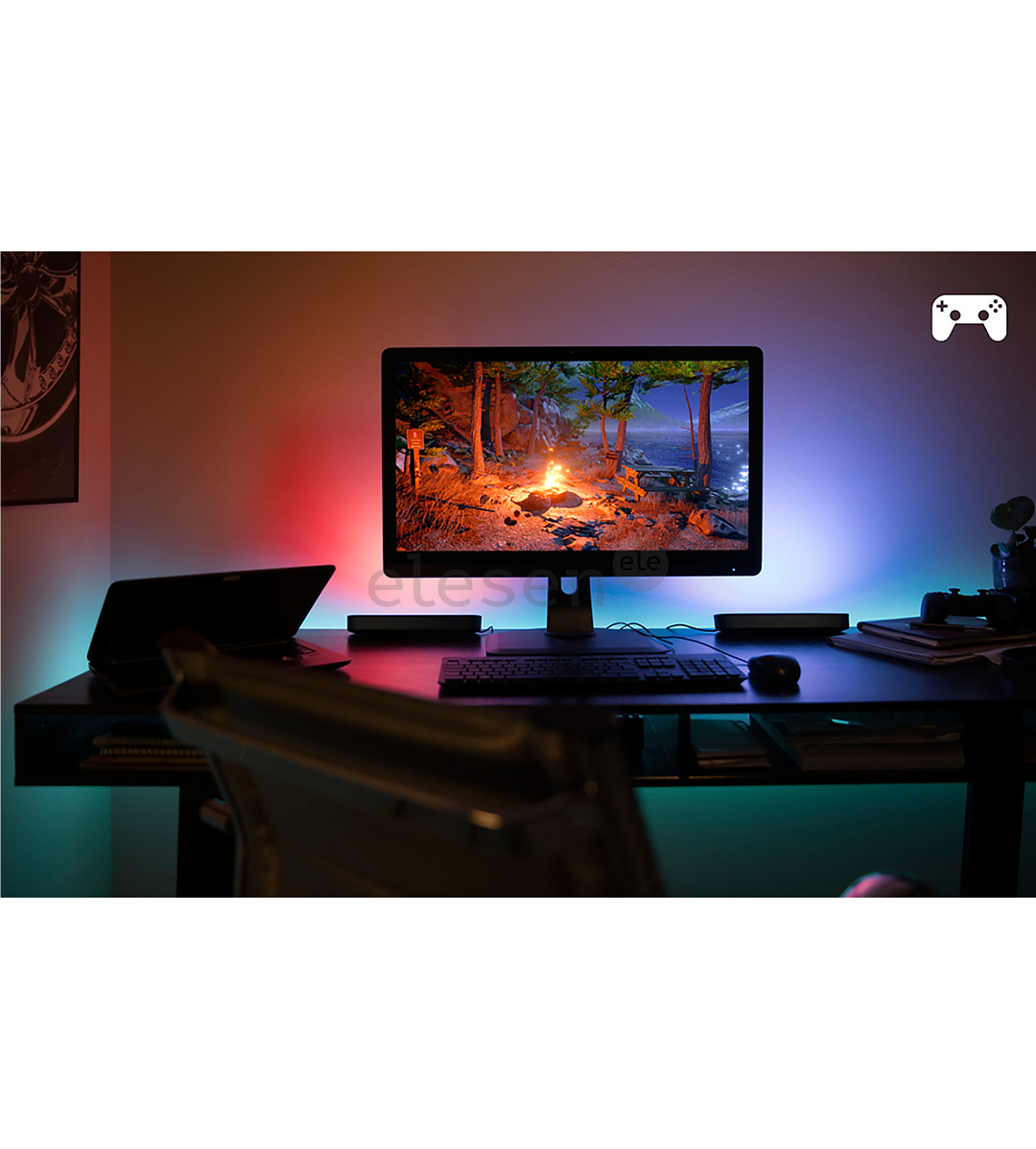 Philips Hue Play, White and Color Ambiance, 2 pcs, black - Smart Light Kit Item - 915005733901