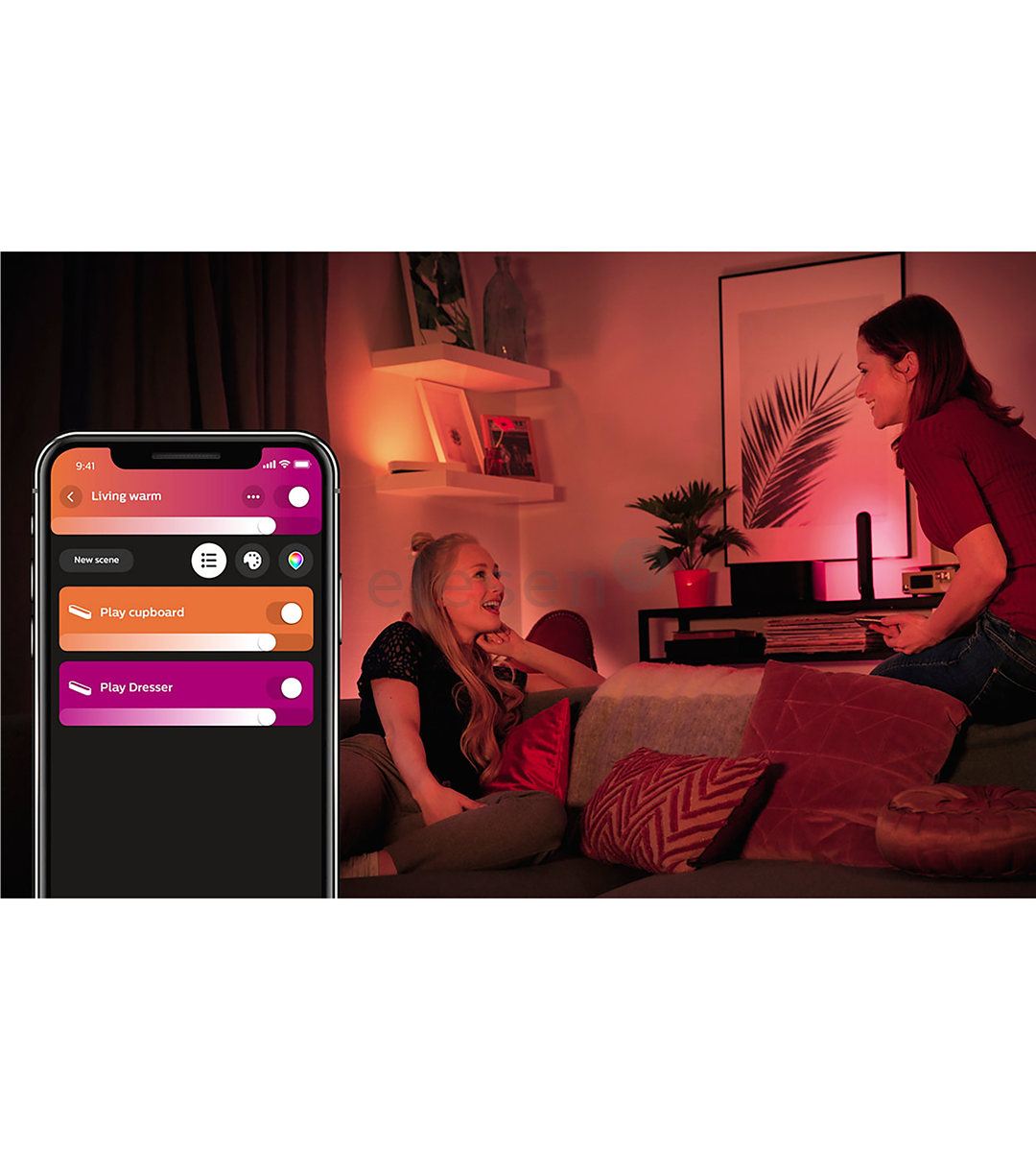 Philips Hue Play, White and Color Ambiance, 2 pcs, black - Smart Light Kit Item - 915005733901