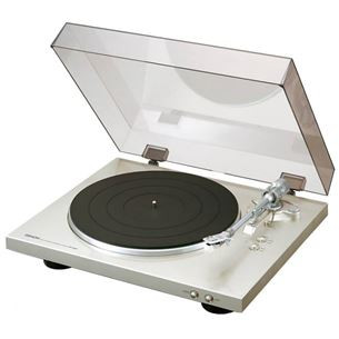 Vinilinių plokštelių grotuvas Denon DP-300F, sidabrinis, Prekė - DP300FSPE2 DP300FSPE2