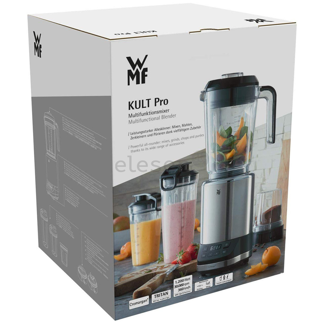 WMF Kult Pro, 1200 Вт, 1,2 л, нерж. сталь/черный - Блендер