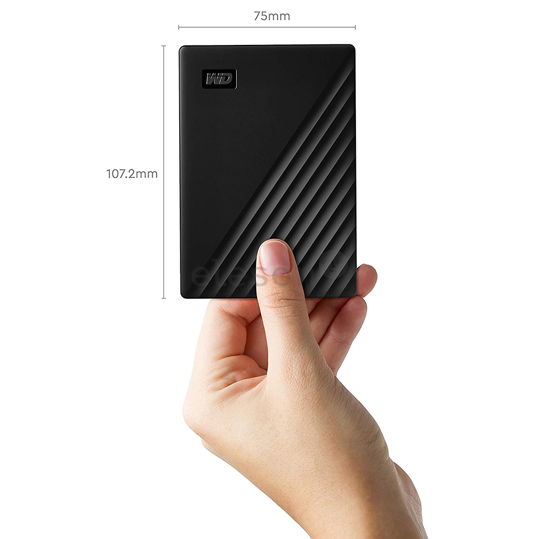 Išorinis kietasis diskas Western Digital My Passport 1TB 2.5", Juodas