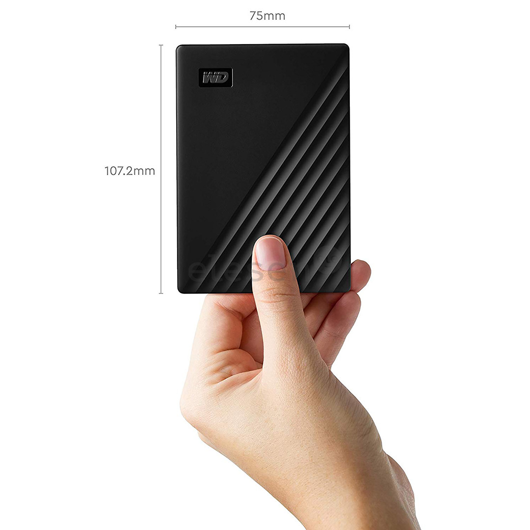 Išorinis kietasis diskas Western Digital My Passport 2TB 2.5", Juodas