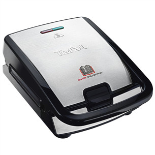 Tefal Snack Collection, 700 W, black/inox - Sandwich and waffle maker Item - SW854D16 SW854D16