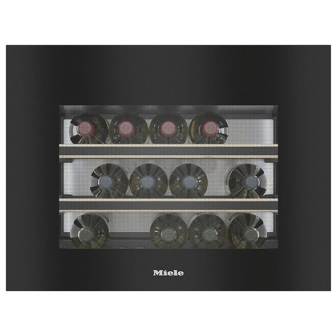 Miele, 18 bottles, height 46 cm, black - Built-in Wine Cooler