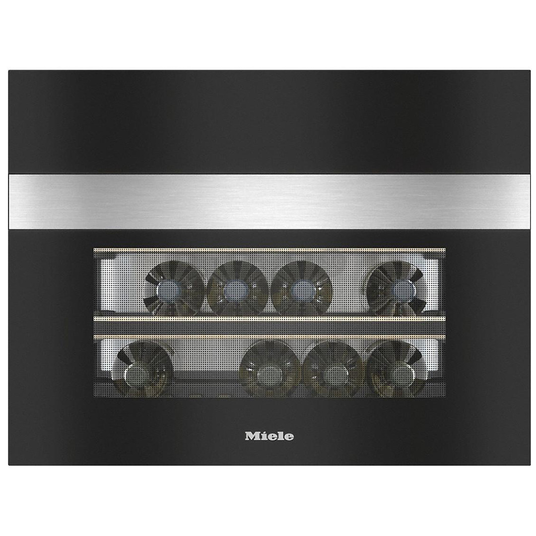 Miele, 18 bottles, height 46 cm, black/inox - Built-in Wine Cooler
