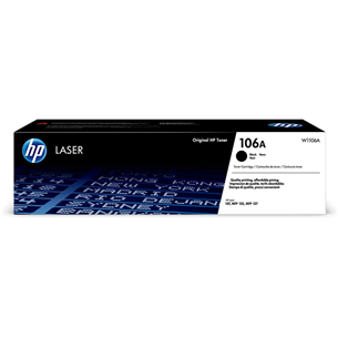 Spausdintuvo kasetė HP 106A, Juoda Prekė - W1106A W1106A