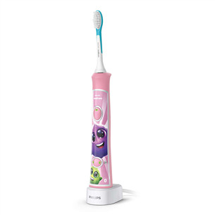 Philips Sonicare Kids Bluetooth, baltas/rožinis - Elektrinis dantų šepetėlis