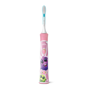 Elektrinis dantų šepetėlis Philips Sonicare Kids Bluetooth, baltas/rožinis Prekė - HX6352/42