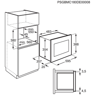 Įmontuojama mikrobangų krosnelė Electrolux Prekė - LMS4253TMK