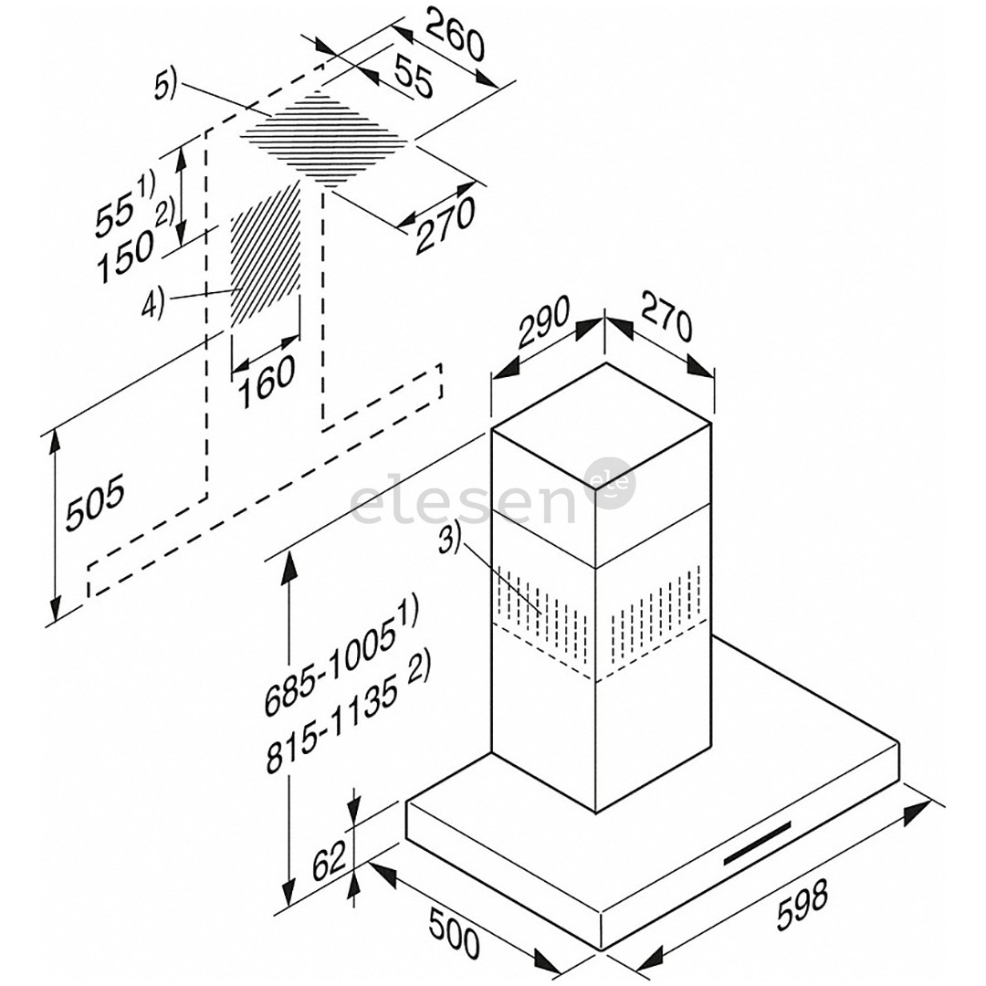 Miele, 650 м³/ч, ширина 59,8 см, нерж. сталь - Вытяжка Товар - PUR68W