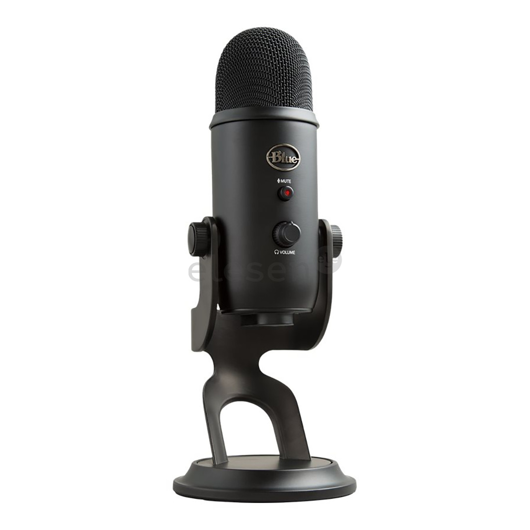 Mikrofonas Blue Yeti, USB, Juodas