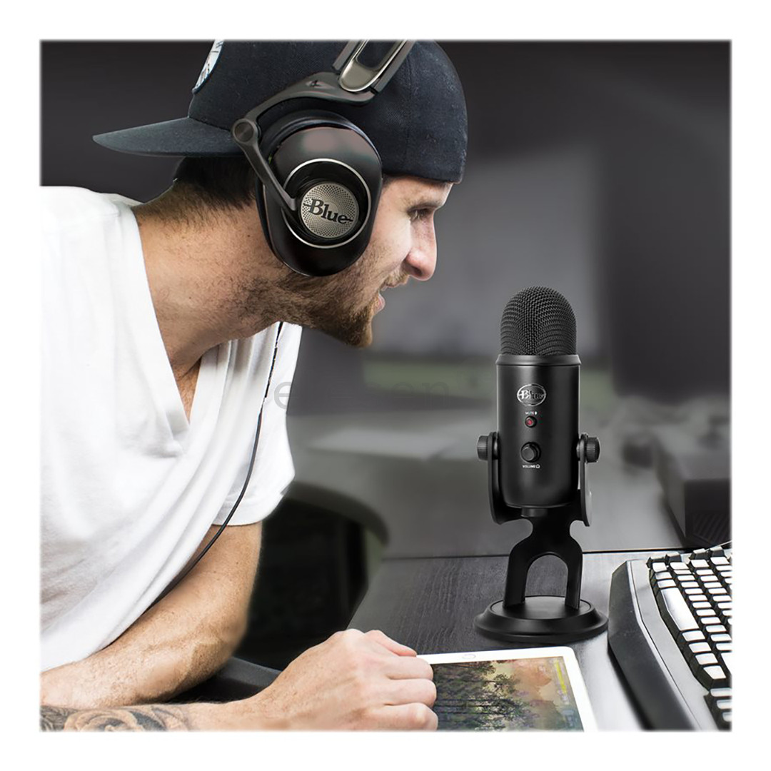 Mikrofonas Blue Yeti, USB, Juodas