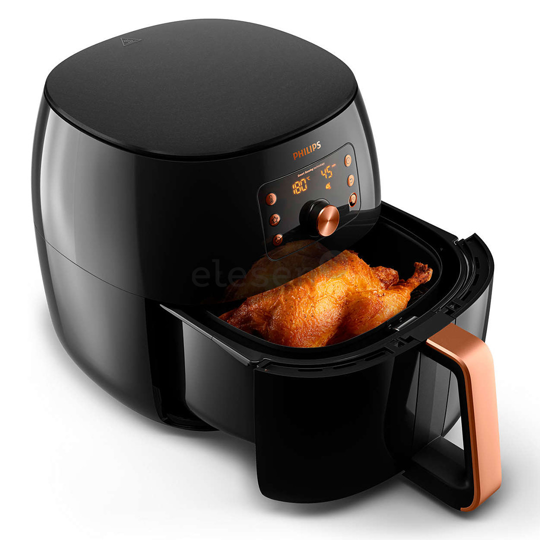 Philips Premium XXL, 2225 W, juoda/vario spalvos -  Karšto oro gruzdintuvė