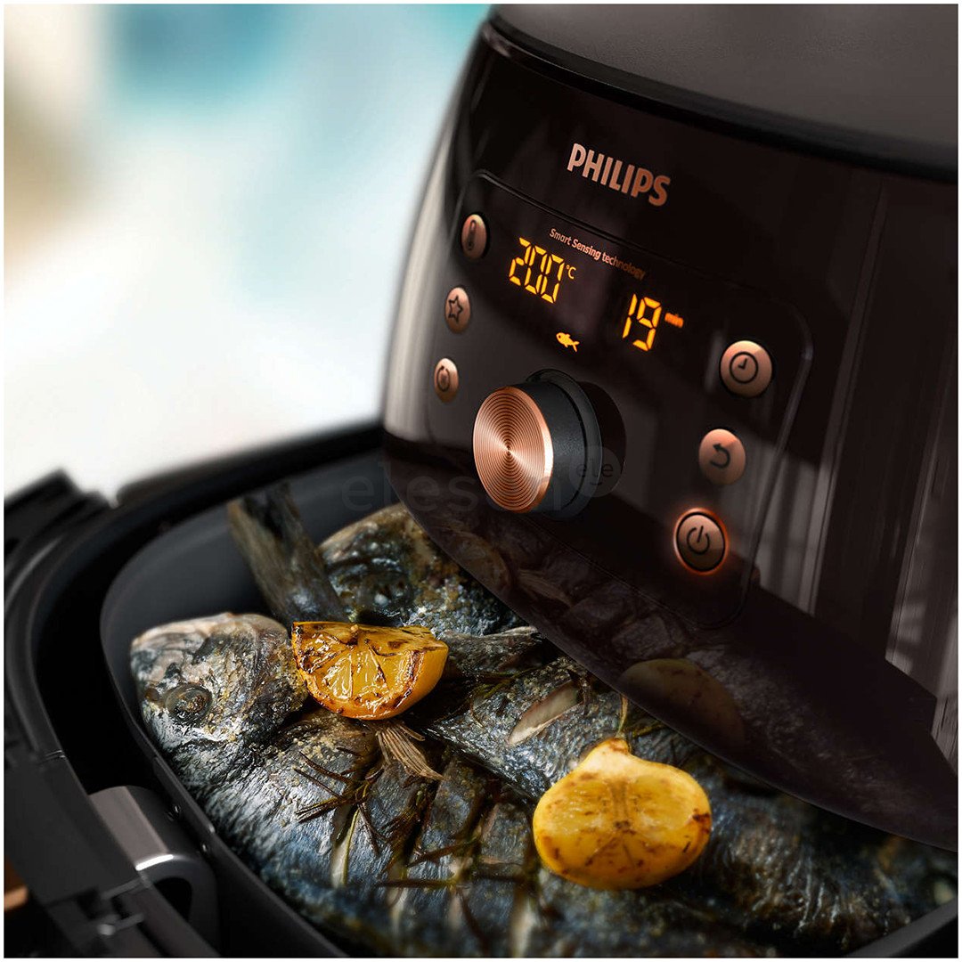 Philips Premium XXL, 2225 W, juoda/vario spalvos -  Karšto oro gruzdintuvė