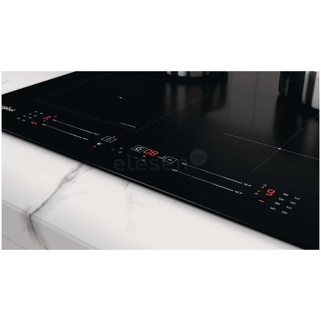 Whirlpool, width 59 cm, frameless, black - Built-in Induction Hob