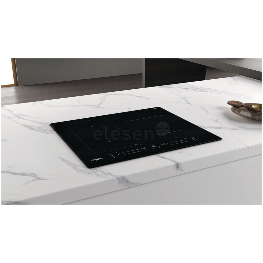 Whirlpool, width 59 cm, frameless, black - Built-in Induction Hob