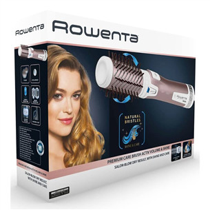 Rowenta Brush Activ Premium Care, 1000 W, white/rose gold - Rotating airbrush Item - CF9540F0