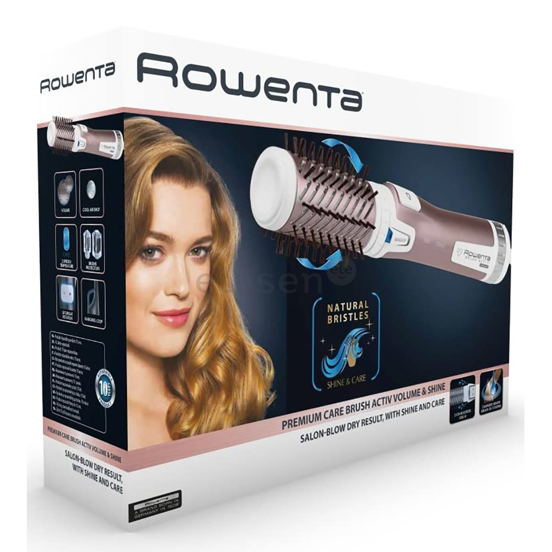 Rowenta Brush Activ Premium Care, 1000 W, white/rose gold - Rotating airbrush Item - CF9540F0
