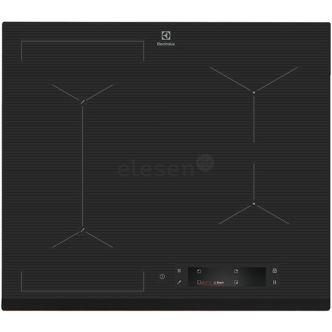Electrolux 900 SensePro, plotis 59 cm, berėmė, tamsiai pilka - Įmontuojama indukcinė kaitlentė