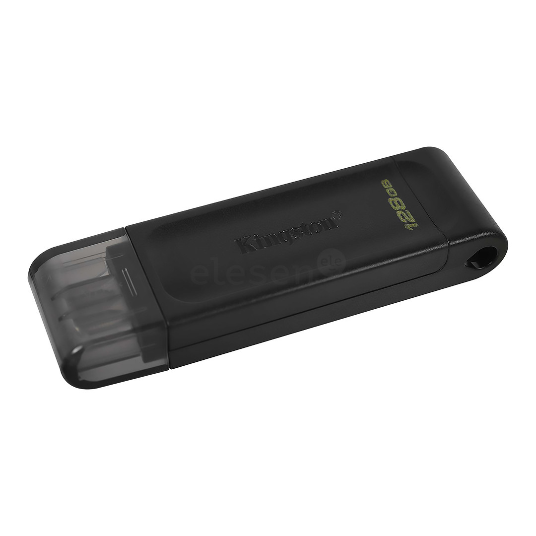 Kingston DataTraveler 70, USB-C, 128 GB, black - USB memory stick
