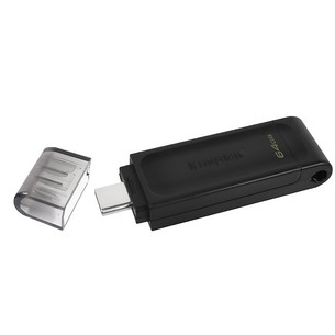 Kingston DataTraveler 70, USB-C, 64 GB, black - USB memory stick