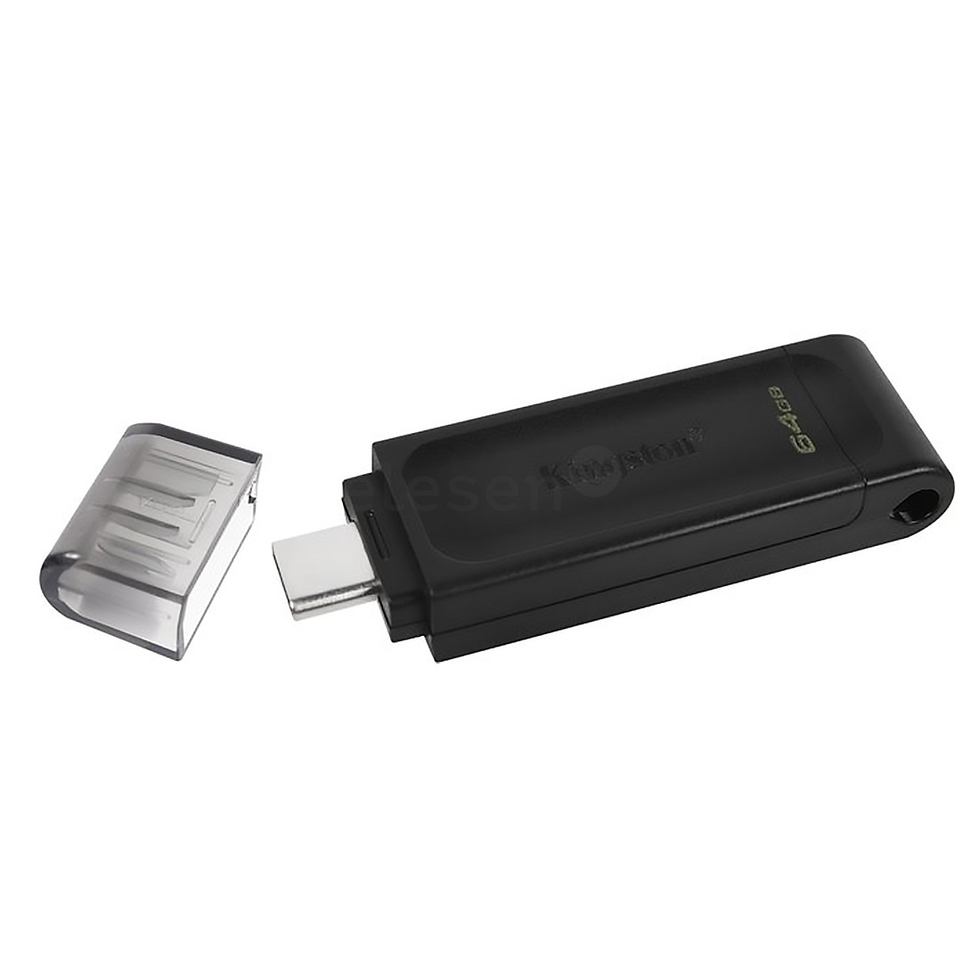 Kingston DataTraveler 70, USB-C, 64 GB, black - USB memory stick