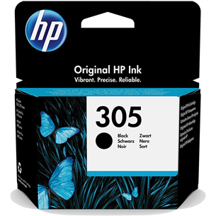 Rašalo kasetė Ink HP 305, Juoda Prekė - 3YM61AE#UUS 3YM61AE#UUS