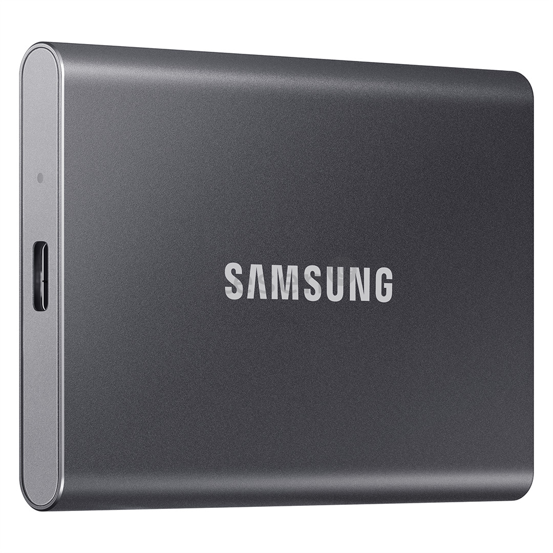 Samsung T7, 1 TB, USB 3.2, gray - Portable SSD Item - MU-PC1T0T/WW