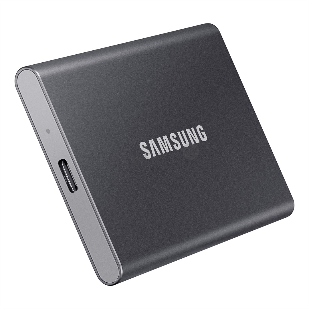 Samsung T7, 1 TB, USB 3.2, gray - Portable SSD Item - MU-PC1T0T/WW