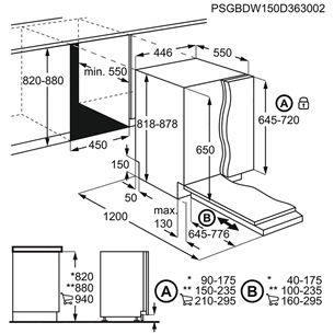 Įmontuojama indaplovė Electrolux Prekė - EEM43200L