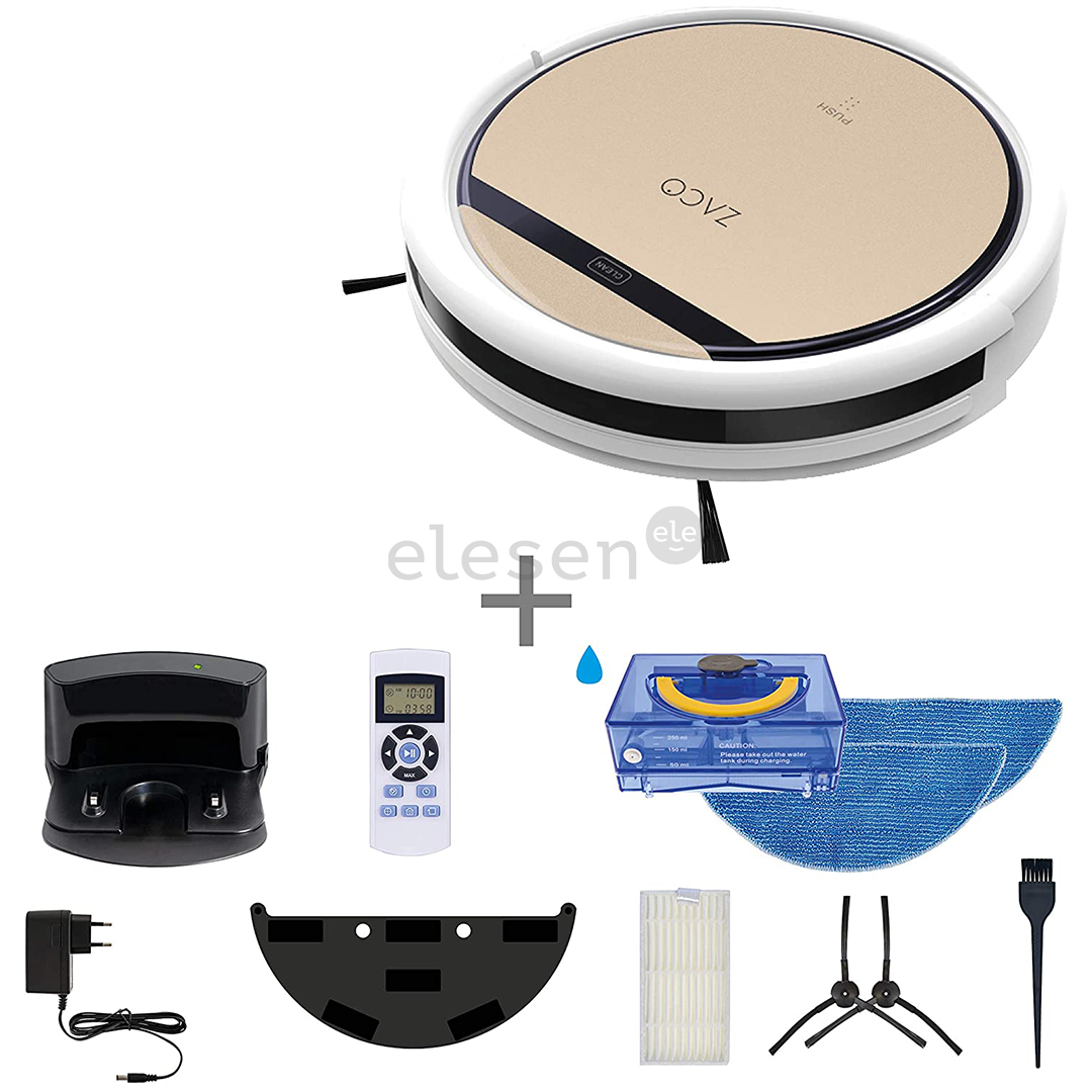 Zaco V5s Pro Wet & Dry, vacuuming and mopping, gold/white - Robot vacuum mop Item - 501731