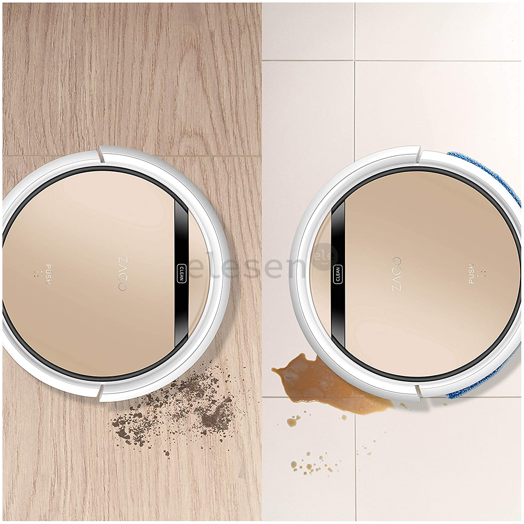 Zaco V5s Pro Wet & Dry, vacuuming and mopping, gold/white - Robot vacuum mop Item - 501731
