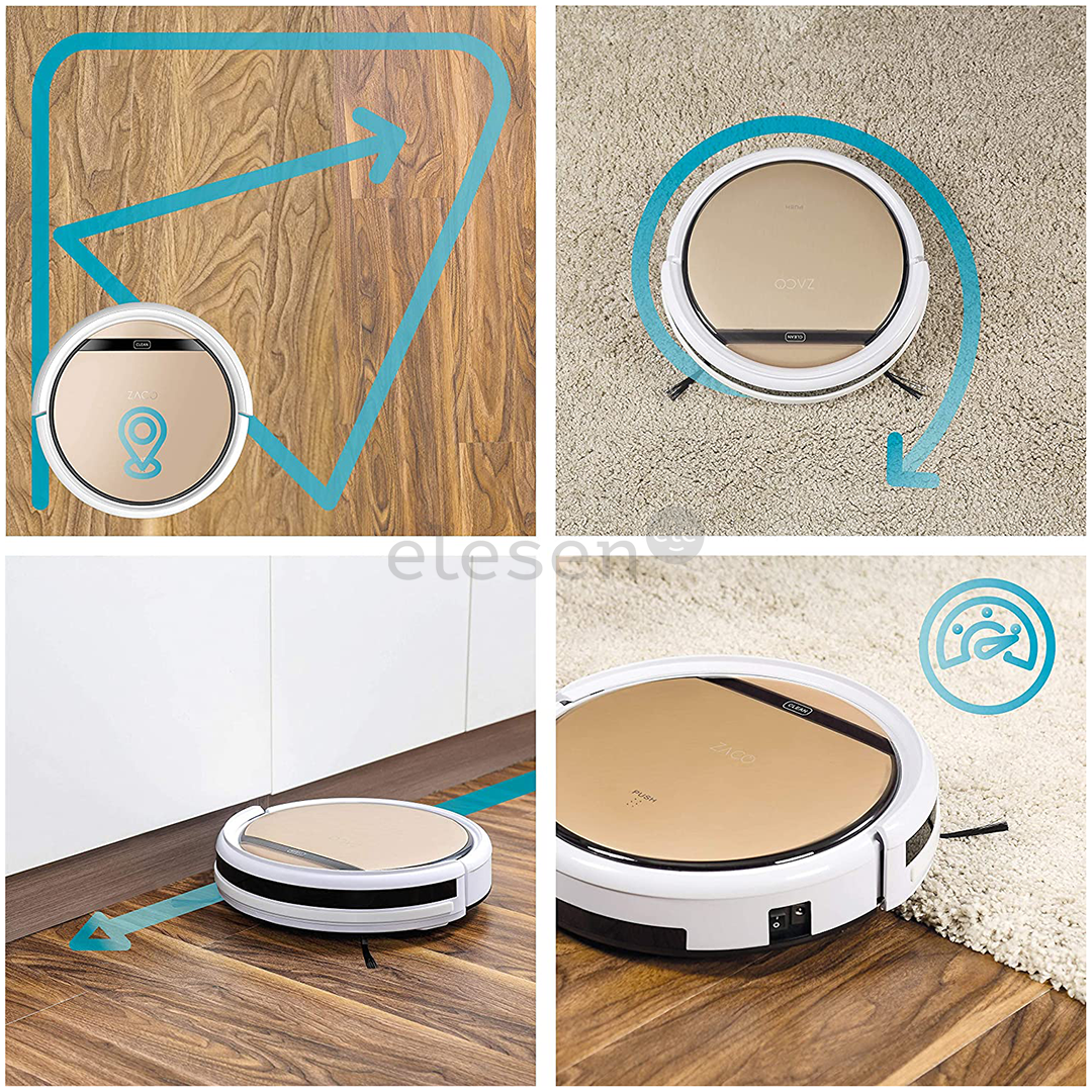 Zaco V5s Pro Wet & Dry, vacuuming and mopping, gold/white - Robot vacuum mop Item - 501731
