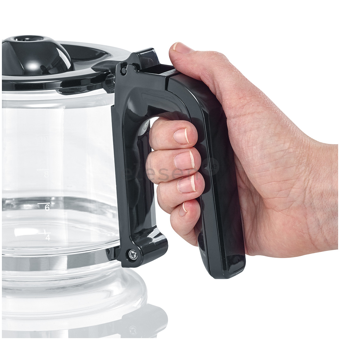 Severin, резервуар для воды 1,4 л, черный/нерж. сталь - КофеКапельная кофеварка арка с таймером