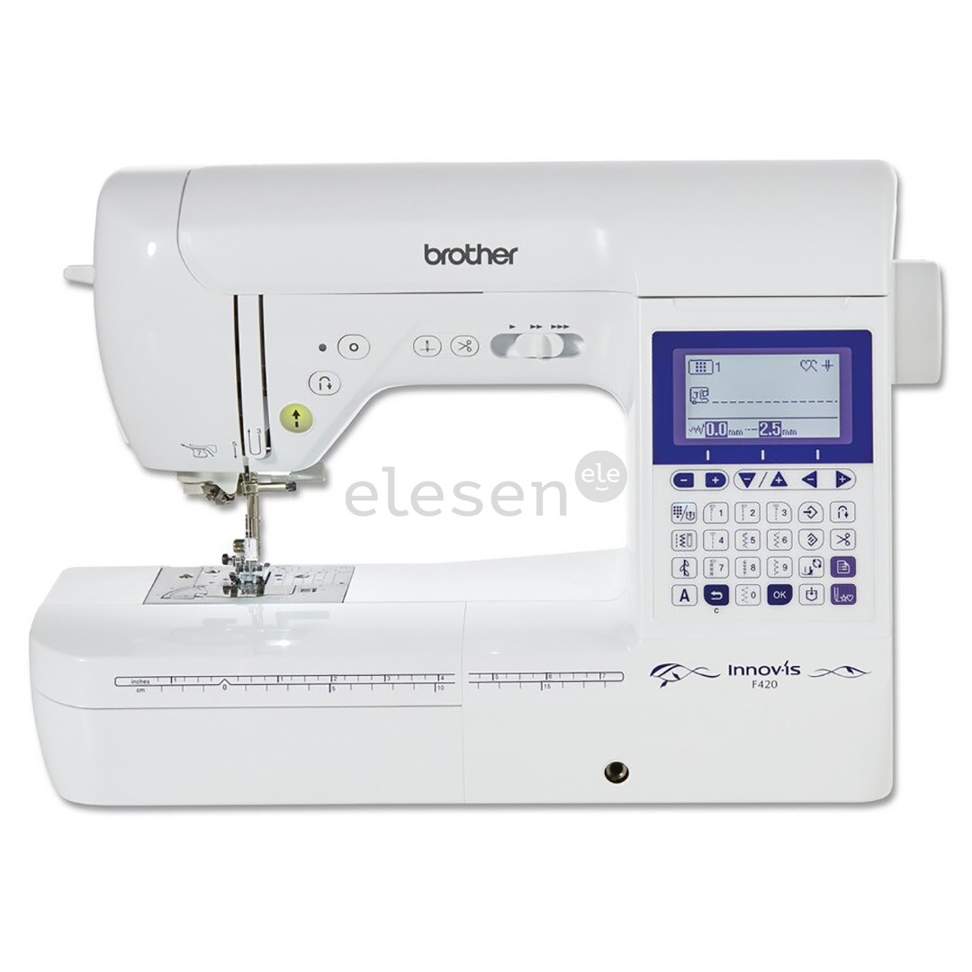 Brother Innov-is F420, white/blue - Sewing machine