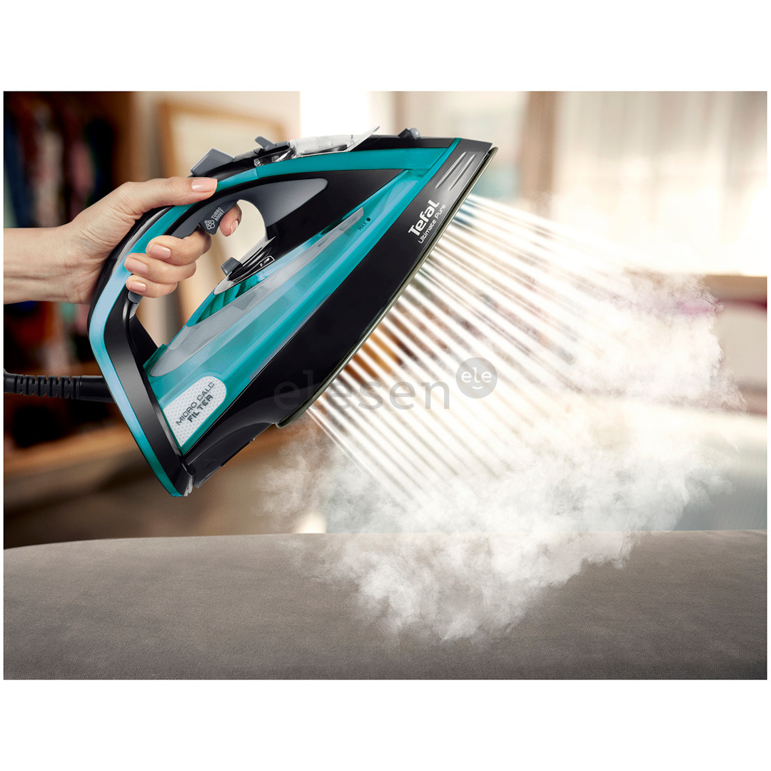 Tefal Ultimate Pure, 3200 W, green/black - Steam iron Item - FV9844E0