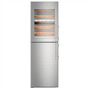 Liebherr, генератор льда, 48 бутылок, высота 185 см, нерж. сталь - Винный шкаф с морозилкой Товар - SWTNES4285-21 SWTNES4285-21