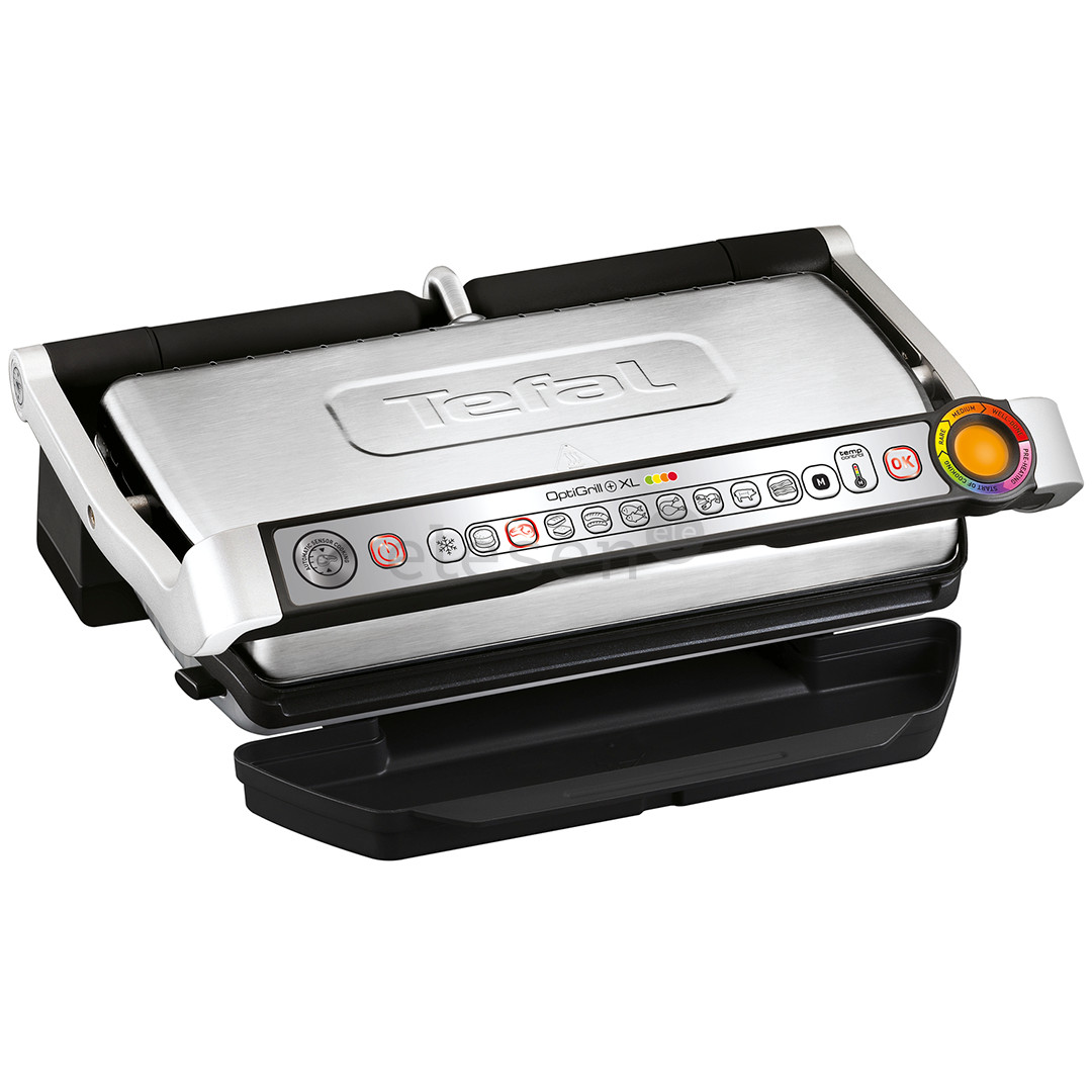 Tefal Optigrill+ + Snacking and baking XL, 2000 W, black/inox - Electric grill + baking accessory Item - GC724D12
