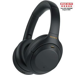 Ausinės Sony Prekė - WH1000XM4B.CE7, belaidės, Juodos WH1000XM4B.CE7
