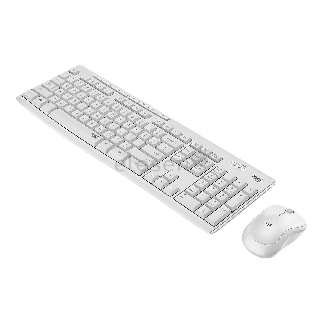 Logitech Slim Combo MK295, SWE, balta - Klaviatūra ir pelė