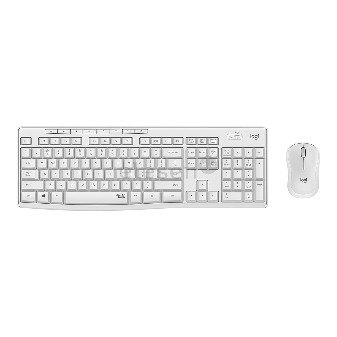 Logitech Slim Combo MK295, SWE, balta - Klaviatūra ir pelė