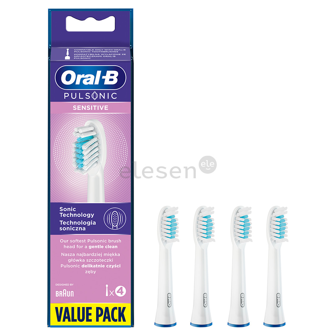 Braun Oral-B Pulsonic Sensitive, 4 pcs., white - Spare brushes Item - PULSONICSENSITIVE