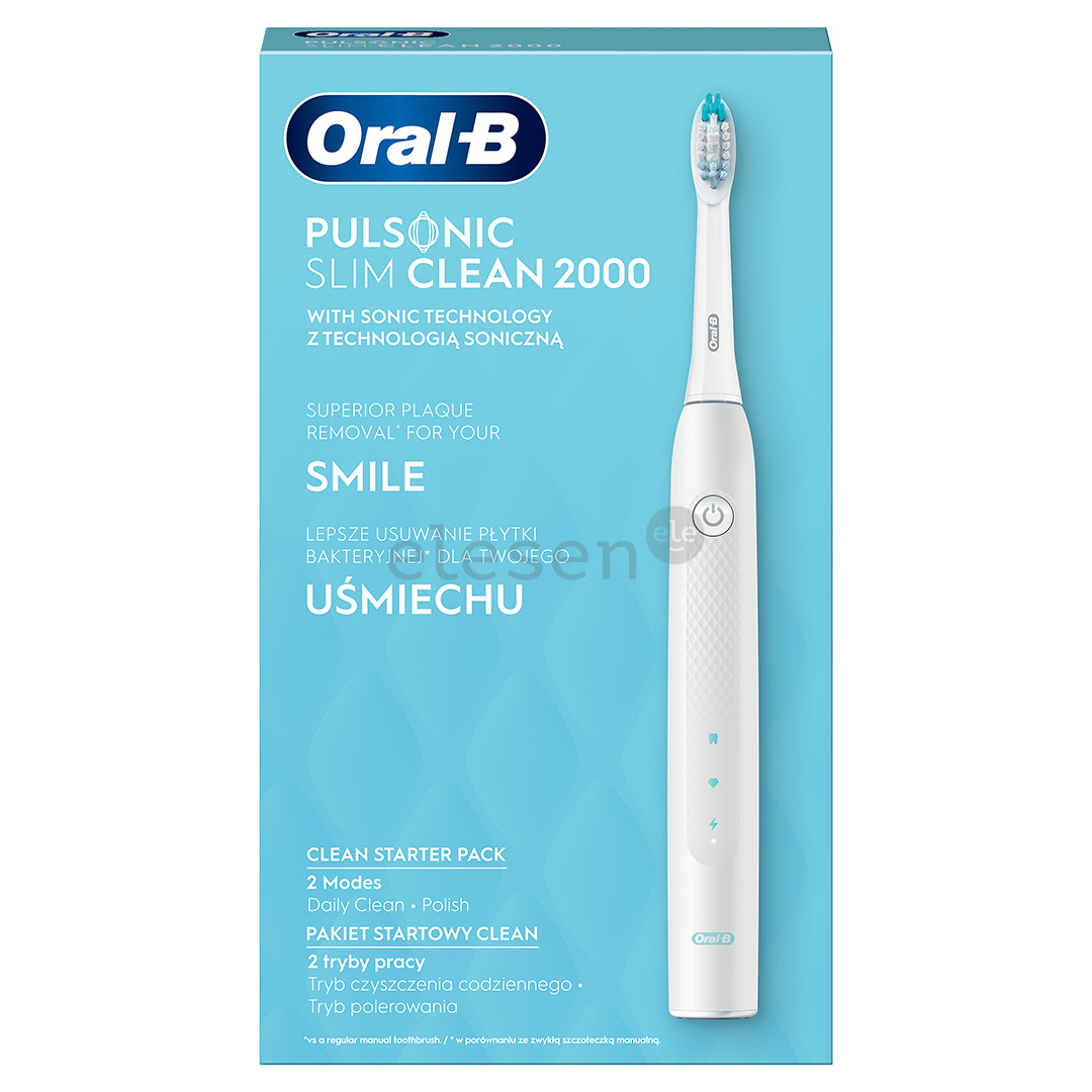 Braun Oral-B Pulsonic Slim Clean 2000 - Elektrinis dantų šepetėlis