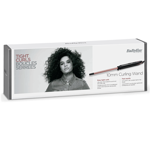 BaByliss, диаметр 10 мм, 160-210°C, черный/розовый - Плойка Товар - C449E